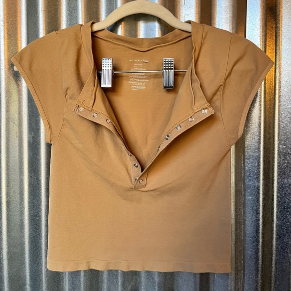 NWOT Free People Intimately Hey Babe Seamless Baby Tee - Picture 4 of 9